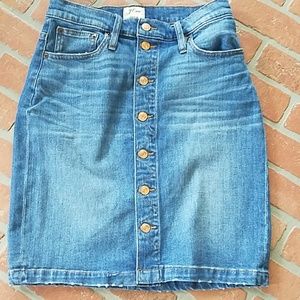 J. Crew denim skirt